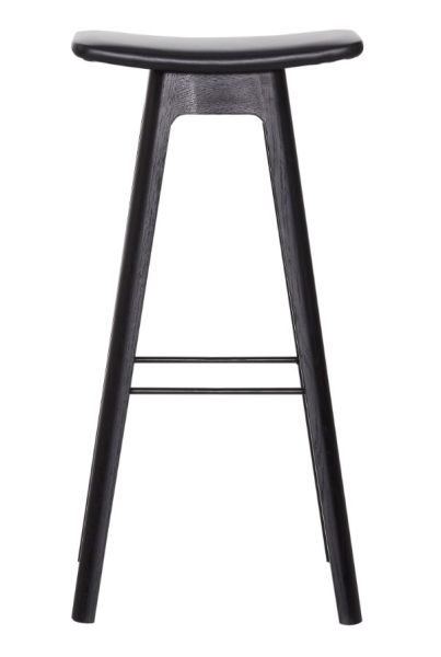 Andersen Barhocker HC1 schwarz 80cm, Ledersitz